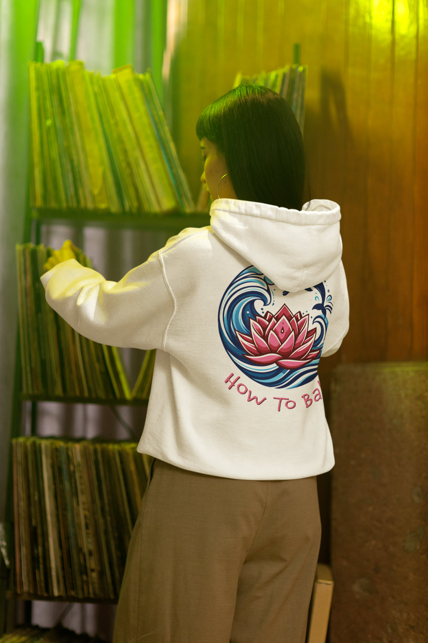 Bali Lotus Dolphin Wave - Bella Canvas Zip Hoody