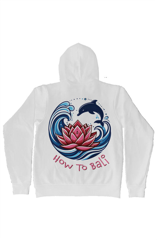 Bali Lotus Dolphin Wave - Bella Canvas Zip Hoody