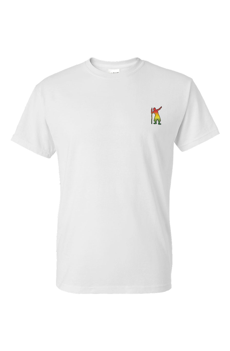 Red Gold & Green Nomadic Refuge dry blend short sleeve t shirt