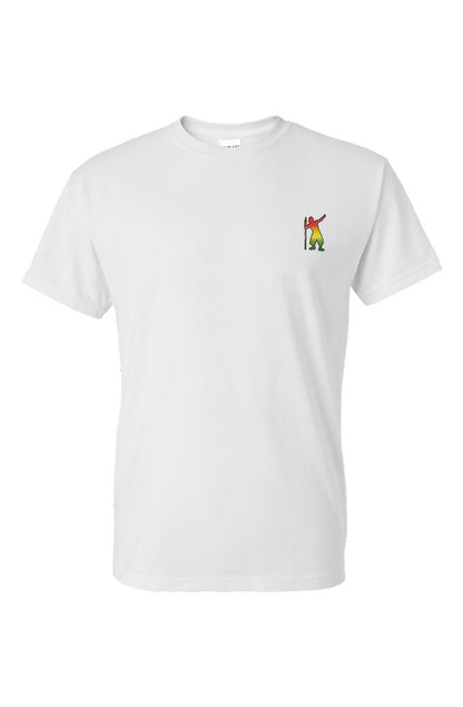 Red Gold & Green Nomadic Refuge dry blend short sleeve t shirt