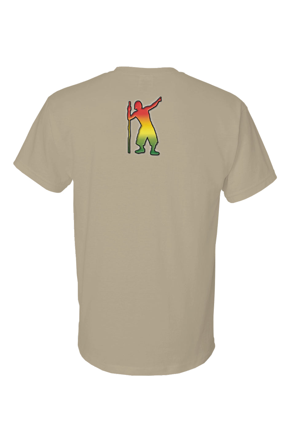 Red Gold & Green Nomadic Refuge dry blend short sleeve t shirt