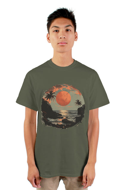 D'MENTZ Martian Moon gildan mens tshirt