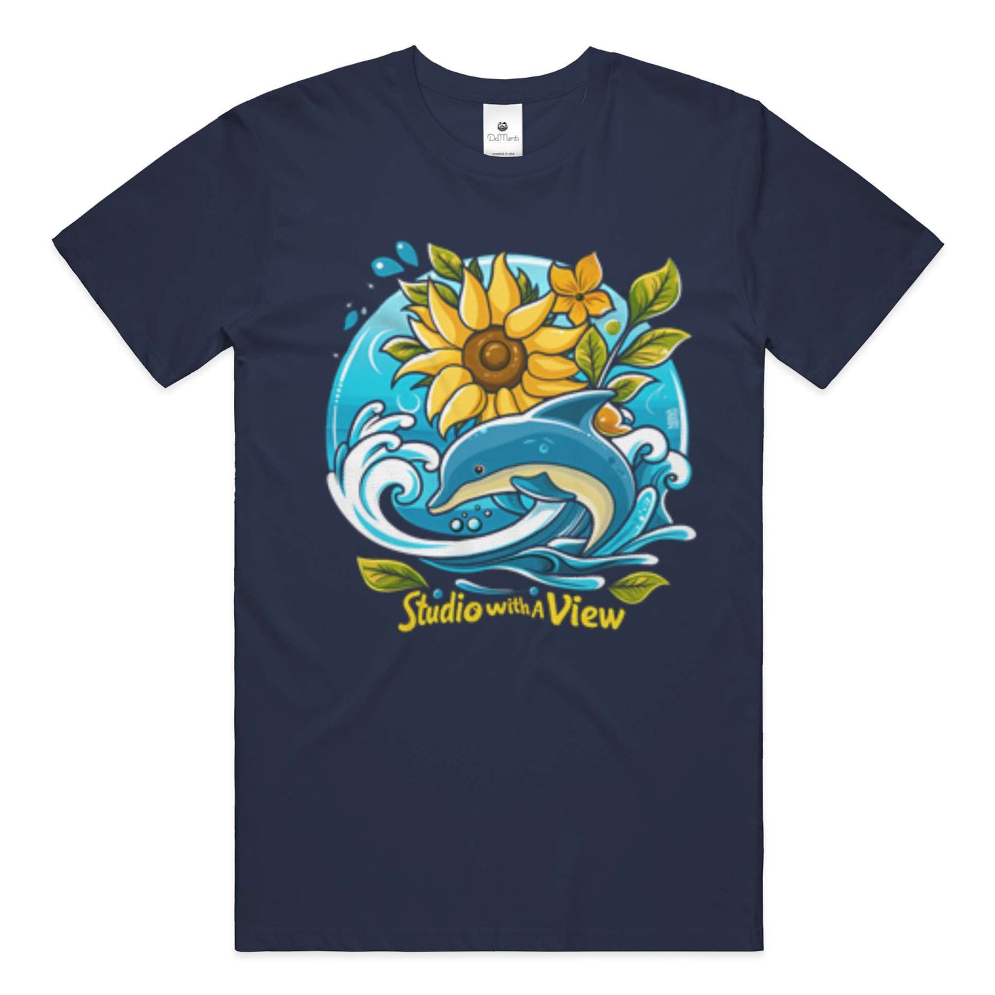 Sunflower Dolphin Studio View - Econscious Unisex